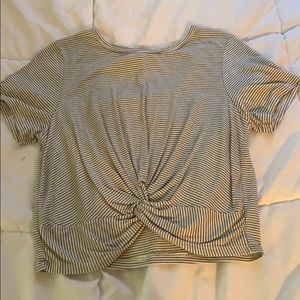 black and white tee shirt